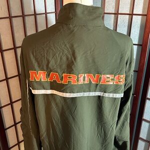 New Balance Forest Green Windbreaker Jacket marine, edition size medium.